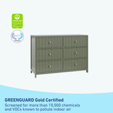 Graco® Teddi® 6 Drawer Dresser with Customizable Knobs.