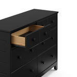 Moss 6 Drawer Dresser drawer out angled view