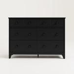 black Moss 6 Drawer Dresser front view