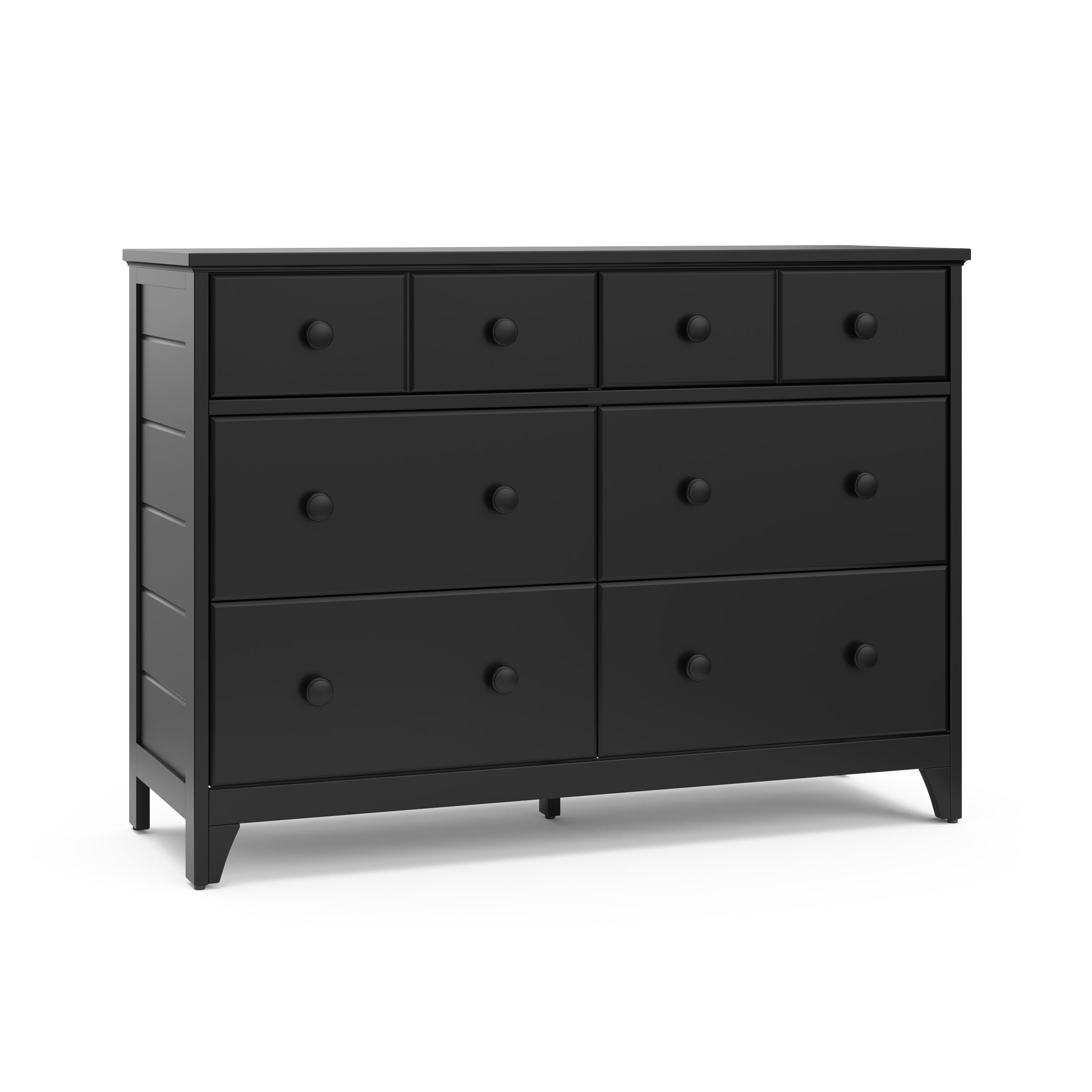 Moss 6 Drawer Dresser black side view