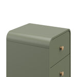 2 drawer dresser olive side view santos