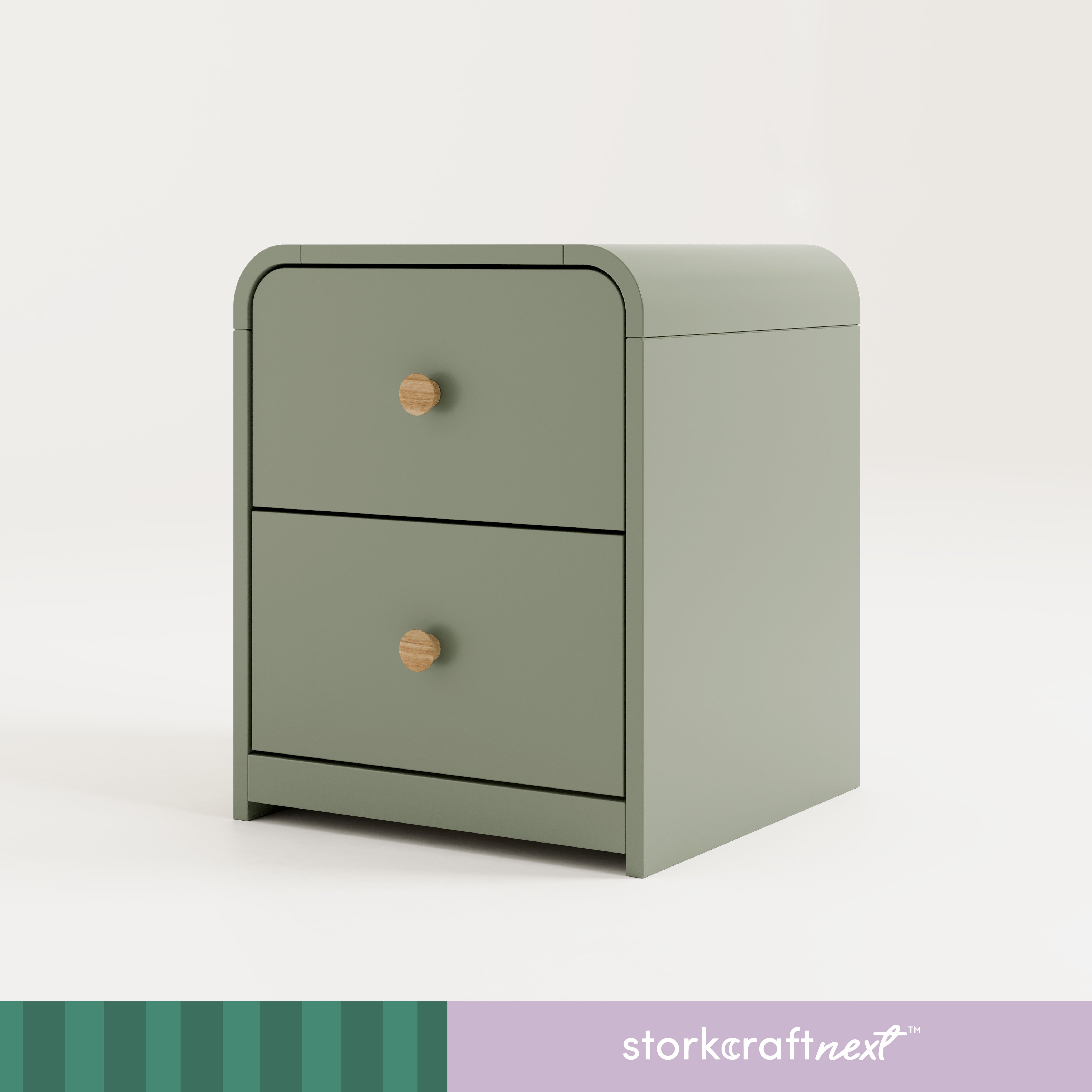 santos 2 drawer dresser olive