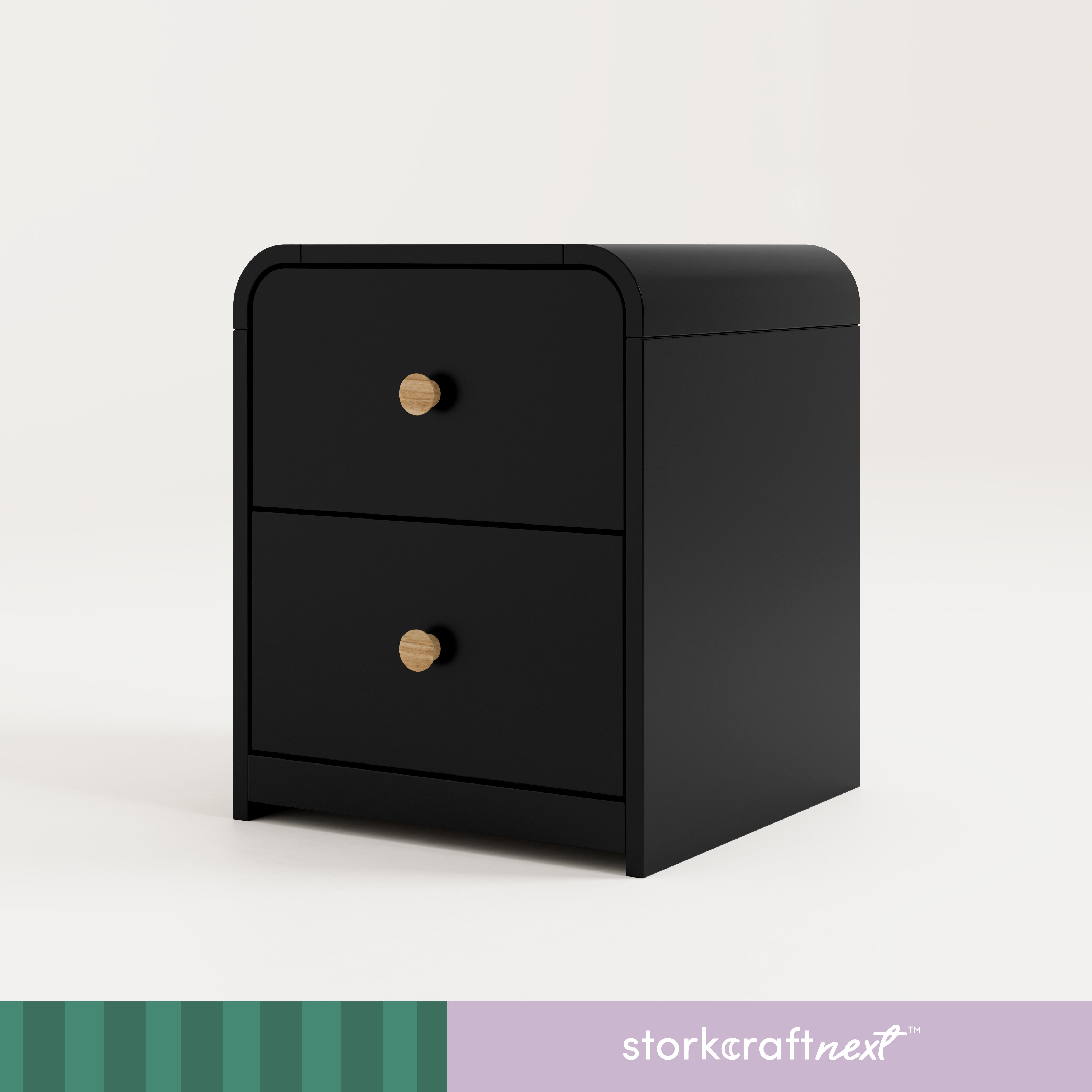 Storkcraft® Santos™ 2 Drawer Nightstand.