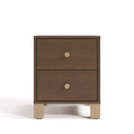 California hazelnut with driftwood nightstand front view