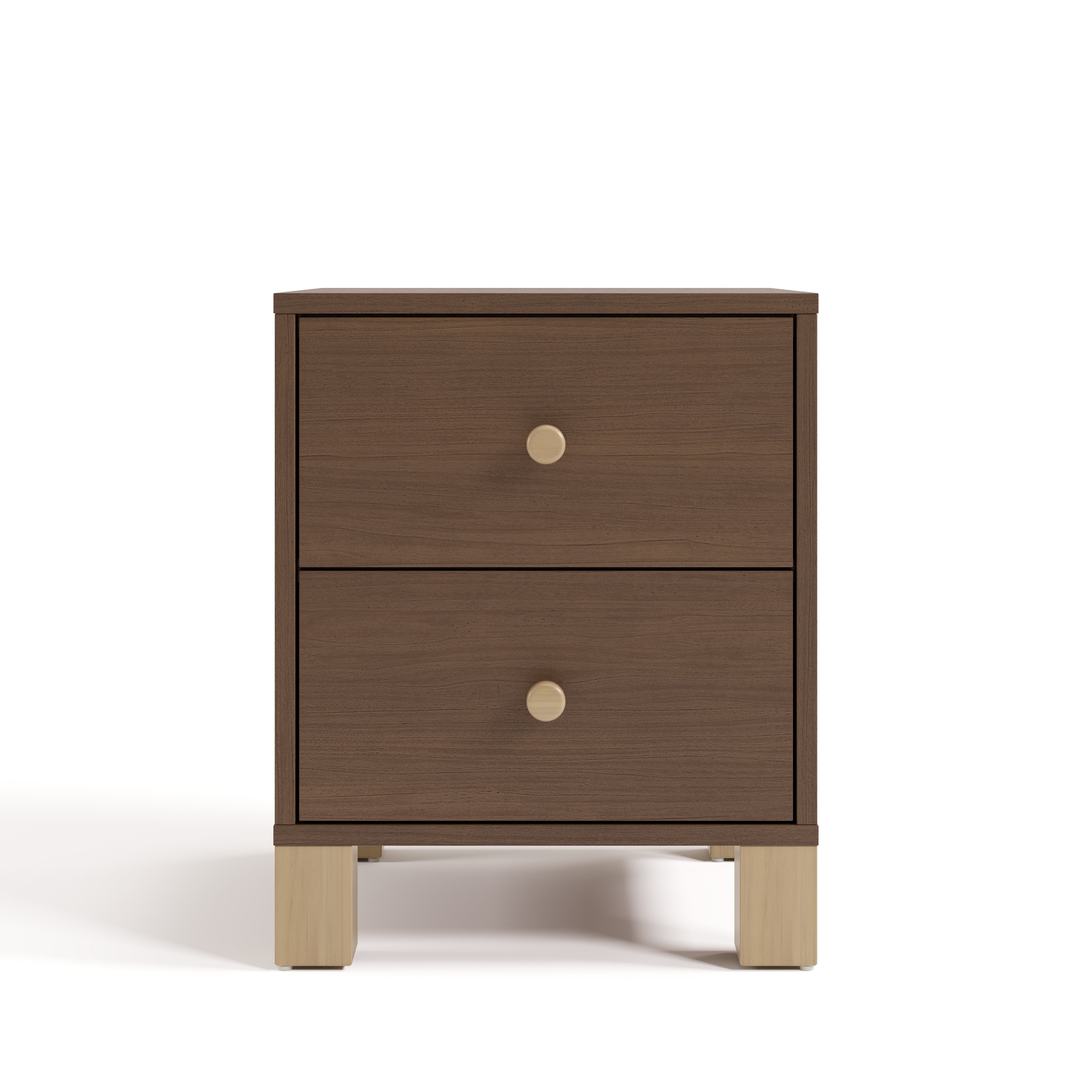 California hazelnut with driftwood nightstand front view