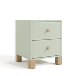 California sage with driftwood nightstand angle view