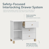 Storkcraft® California 3 Drawer Combo Dresser.