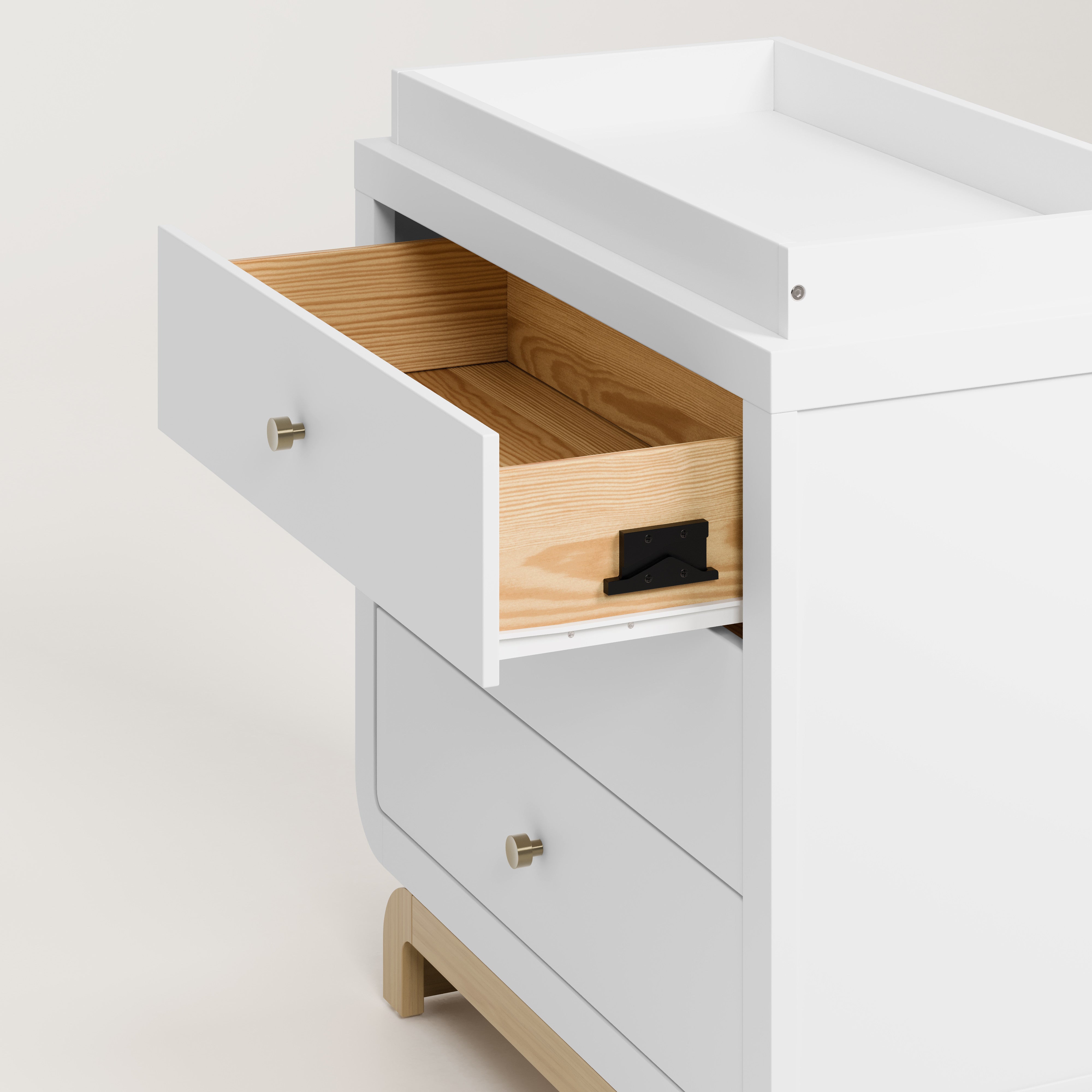 Storkcraft® Santorini® 3 Drawer Chest with Removable Changing Topper.