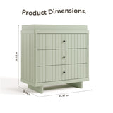 Storkcraft® Kyoto 3 Drawer Chest with Removable Changing Topper