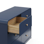 6 drawer midnight blue drawer out