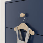 Dresser with knob details  (Midnight Blue with Driftwood)