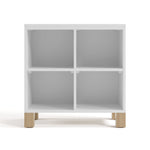 California white cubby storage front view