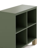 California olive cubby storage close up angle view