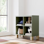 California olive cubby storage kids room shot