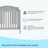 pebble gray mini crib awards and certifications