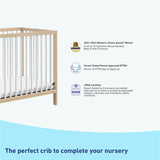 driftwood with white mini crib with awards and certifications