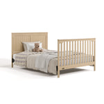 hadley driftwood crib with drawer with headboard and footboard conversion