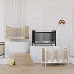 5 cribs showcased in the same space