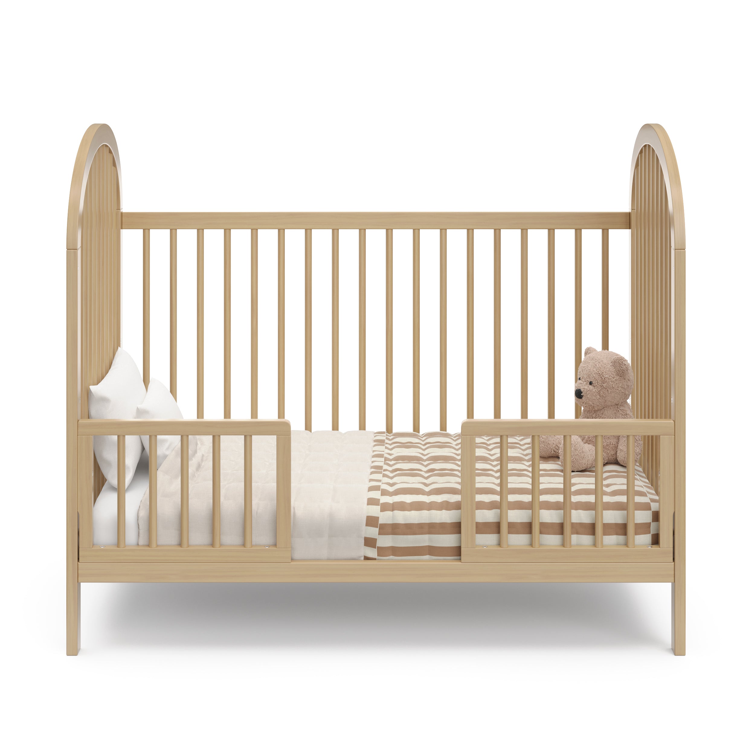 graco olivia crib driftwood front view