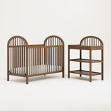 Crib and changing table set  - Collection (Hazelnut)