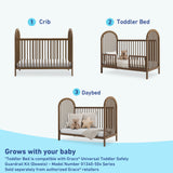 Crib, toddler bed, and day bed conversions (Hazelnut)