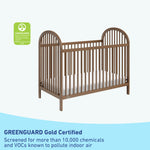 Crib with Greenguard Gold Certified label  (Hazelnut)