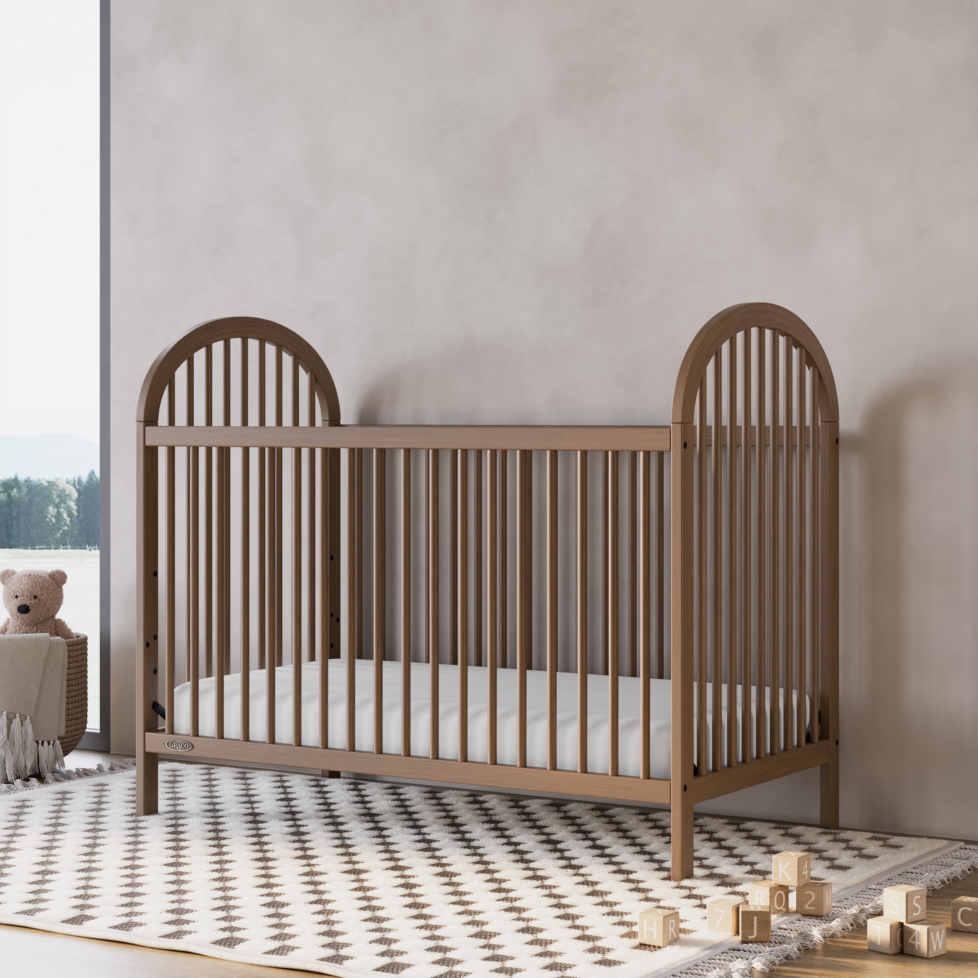 Crib in nursery (Hazelnut)