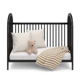 graco olivia crib black front view