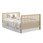 Crib in full size conversion with headboard and footboard (Driftwood)