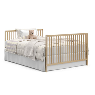 Driftwood crib full-size bed with headboard and footboard conversion