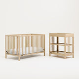 Driftwood crib and changing table