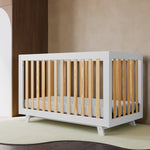 Crib in nursery (White with Natural)