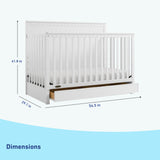 Graco® Sasha™ 5-in-1 Convertible Crib with Drawer.