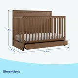 Graco® Sasha™ 5-in-1 Convertible Crib with Drawer