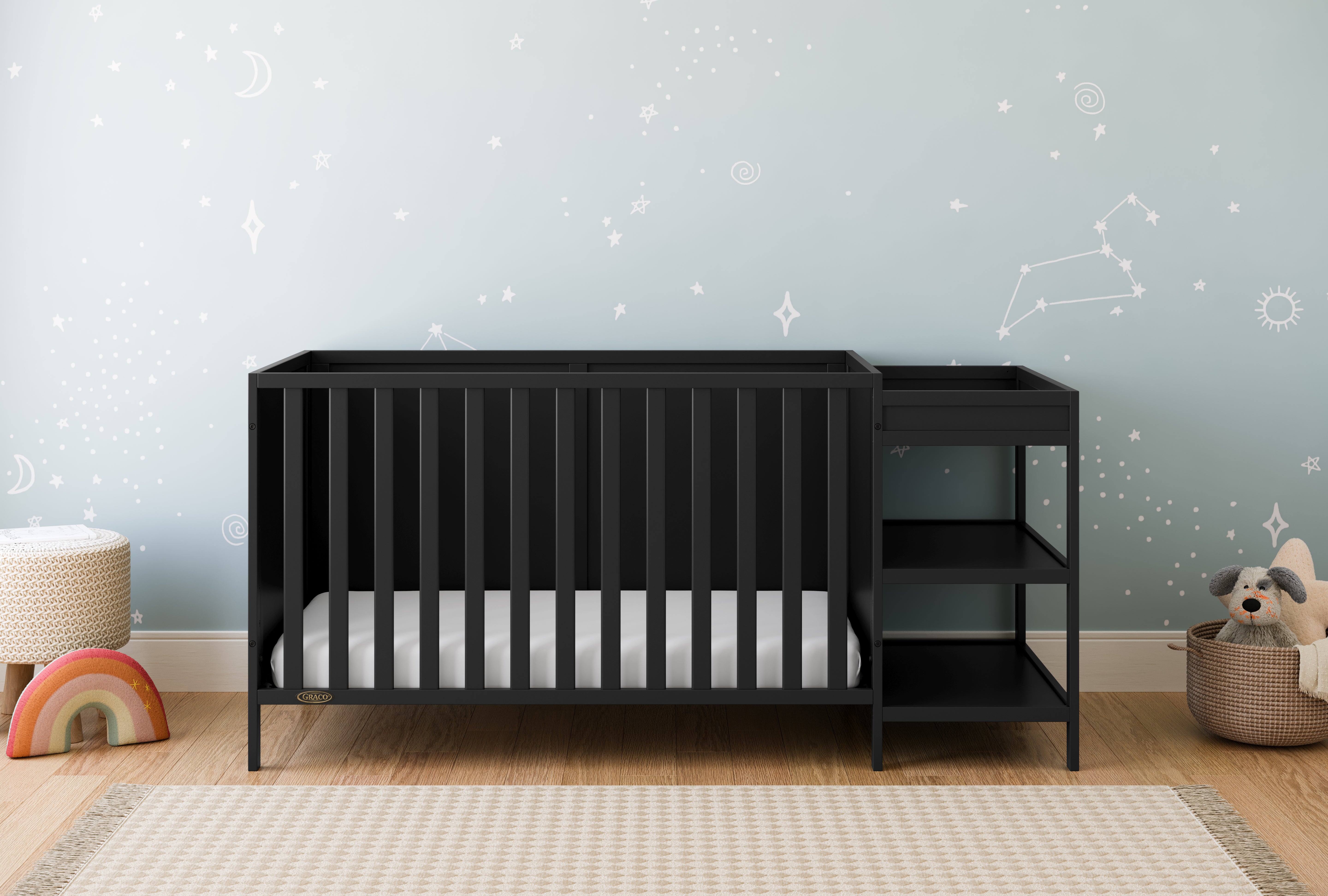 Graco® Theo 5-in-1 Convertible Crib & Changer.