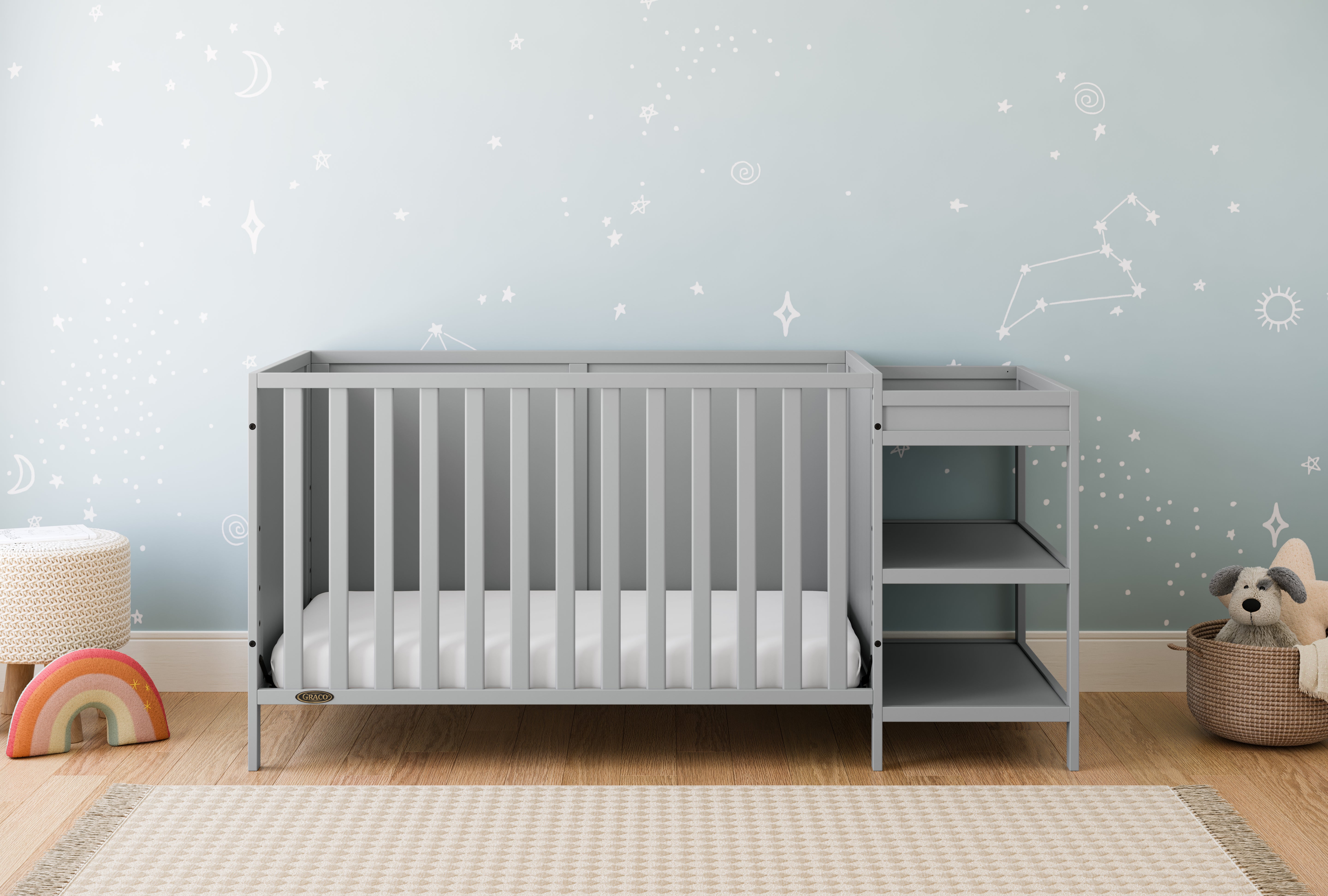 Graco® Theo 5-in-1 Convertible Crib & Changer.