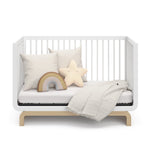 Crib in a daybed conversion (White with Driftwood)