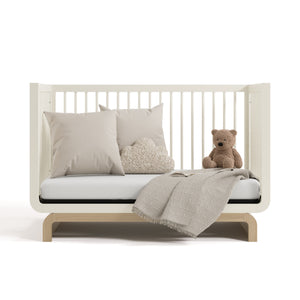 Crib in a daybed conversion (Frosted Oat with Driftwood)