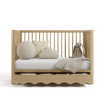 crib with drawer open driftwood in daybed conversion