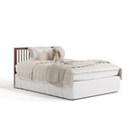 crib hazelnut in full-size bed with headboard only conversion