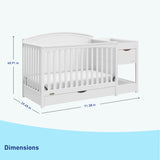 Graco® Bellwood® 5-in-1 Convertible Crib and Changer.