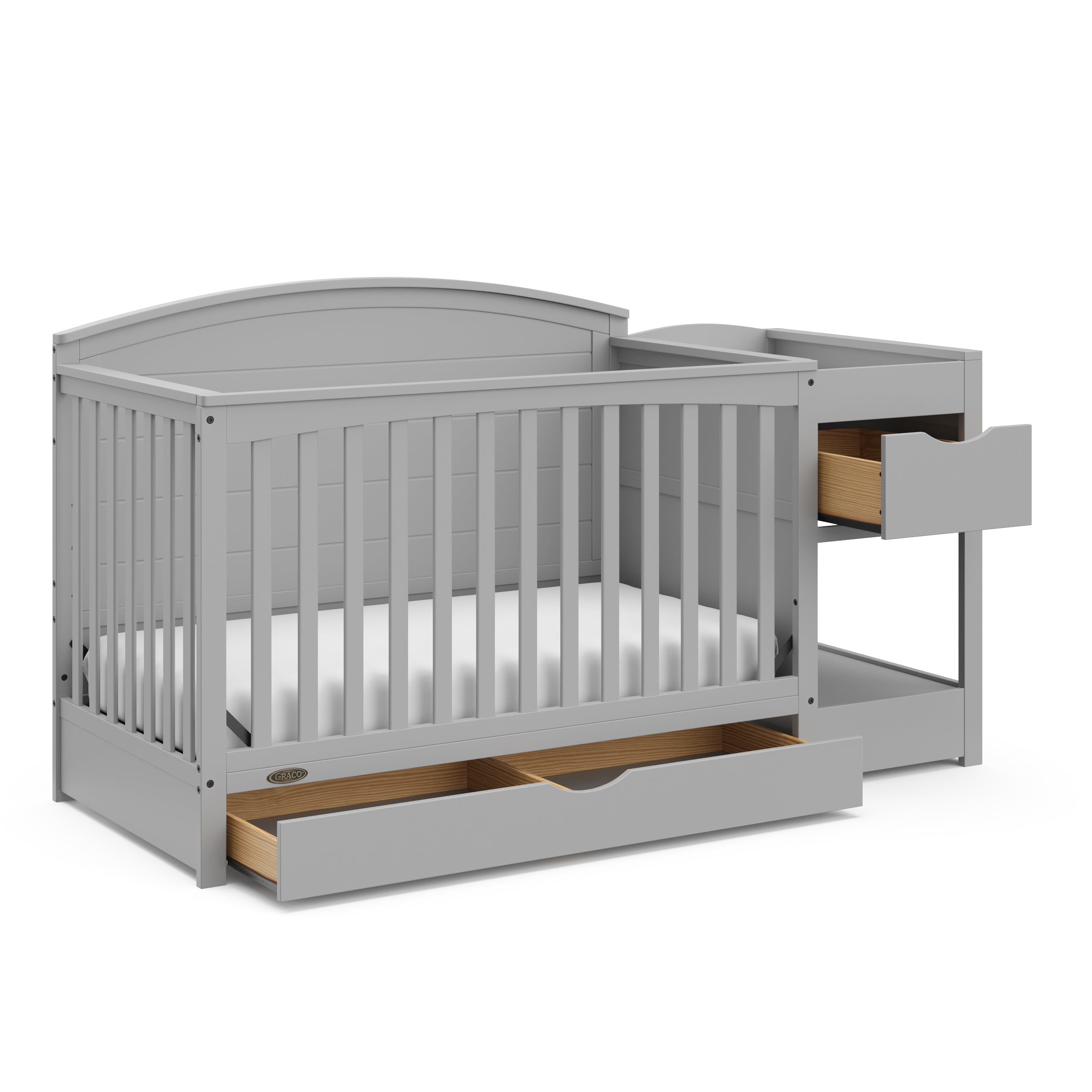 Graco® Bellwood® 5-in-1 Convertible Crib and Changer.