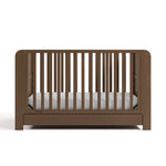 Read-with-Me crib hazelnut front view