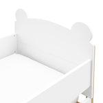 Storkcraft® Teddy Bear Toddler Bed with Guardrails.