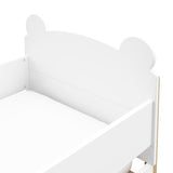 Storkcraft® Teddy Bear Toddler Bed with Guardrails.