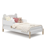 Storkcraft® Teddy Bear Toddler Bed with Guardrails.