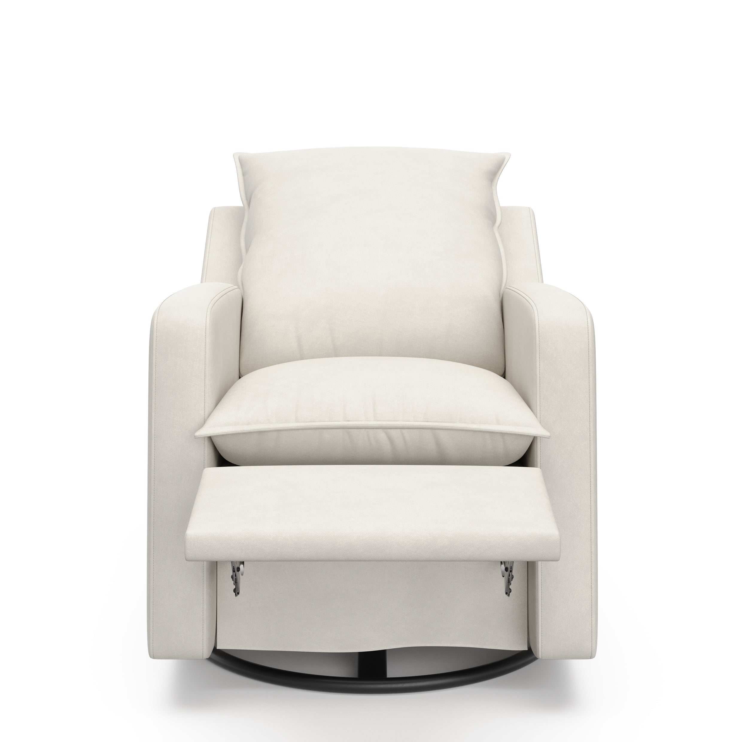 White 2024 swivel recliner