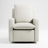 Recliner Glider  - Front view  (Ivory Boucle)