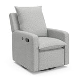 Recliner Glider - Angle view (Salt & Pepper Boucle) 