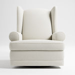 Recliner Glider  - Front view  (Ivory Boucle)